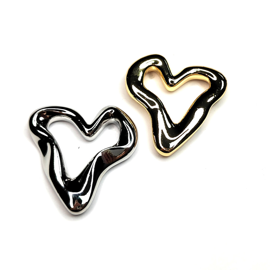 Крупный коннектор Сердце 34 мм, штука