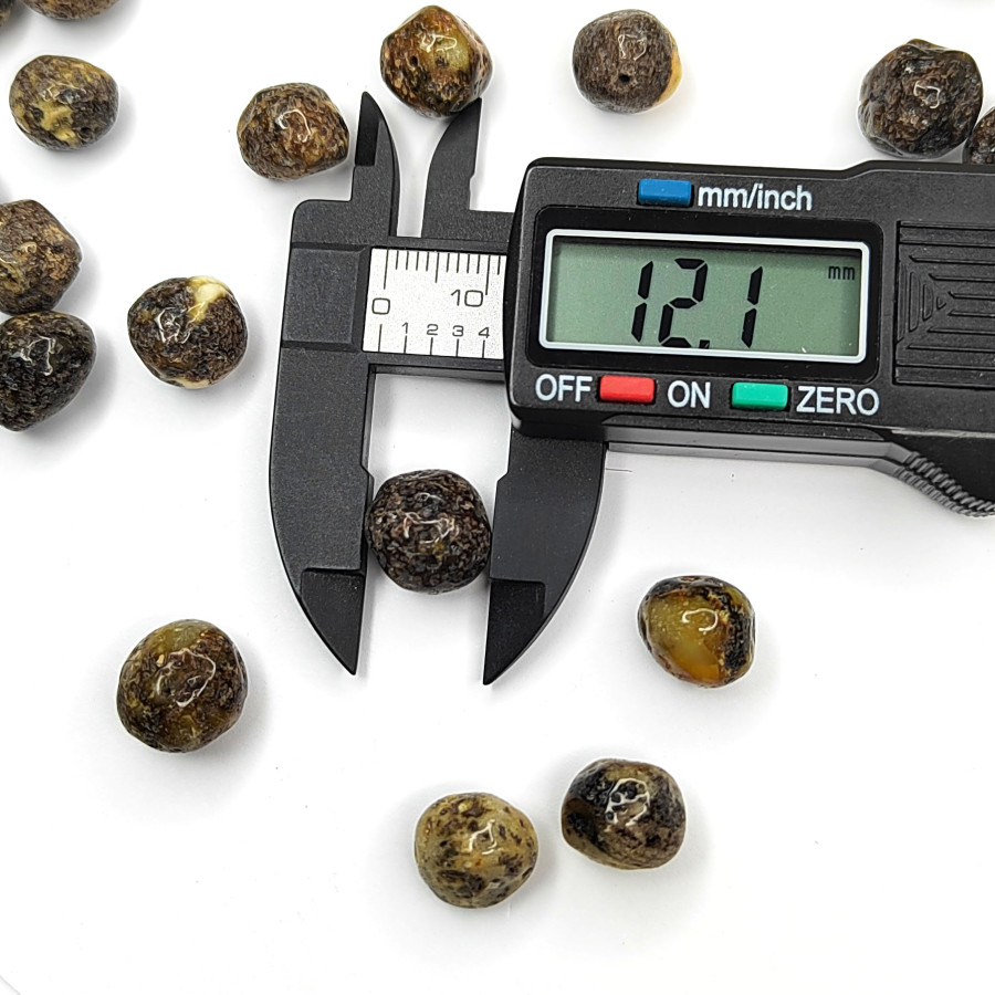 Янтарь природный натуральный 12-14 мм, штука