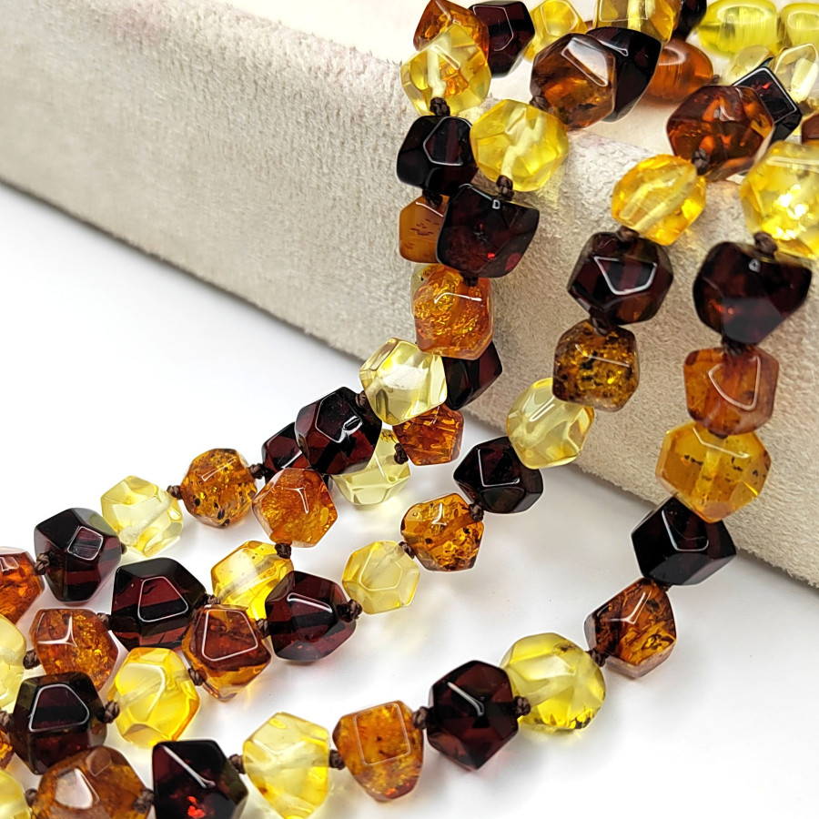 Янтарь природный натуральный 10 мм, Огранка