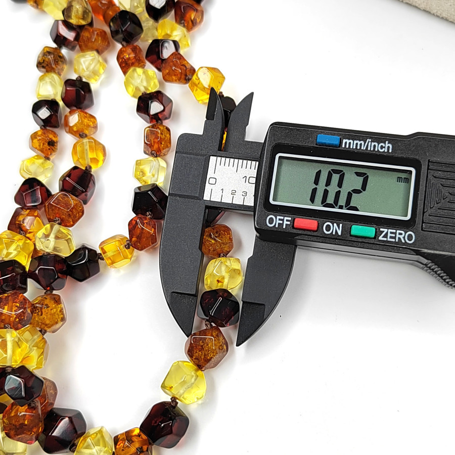 Янтарь природный натуральный 10 мм, Огранка