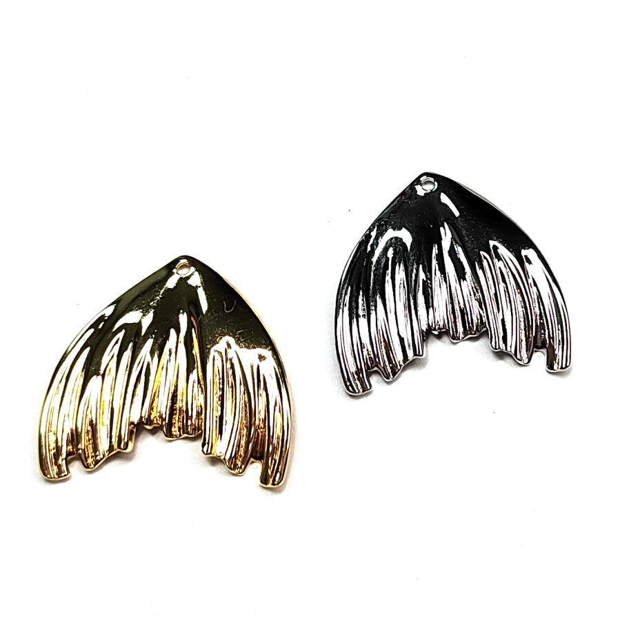 Хвост кита подвеска металлическая 23 мм, штука