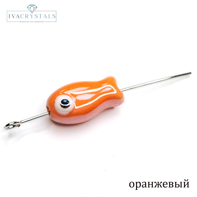 Рыбка керамическая 19х10 мм, штука